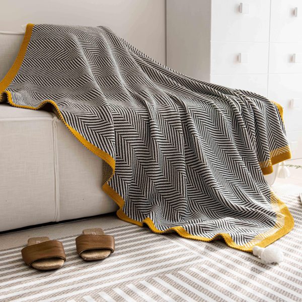 1pc Soft And Comfortable Tassel Blanket, Warm And Comfortable Blanket, Suitable For Sofa Office Bed Living Room Travel Shawl